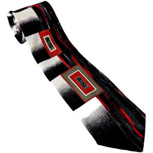 Rafael NewYork Men's Wide NeckTie Vintage 100% Silk Hand Made Tie 61" Long